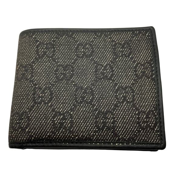 69. Gucci Black GG Bifold Wallet - Picture 1 of 9